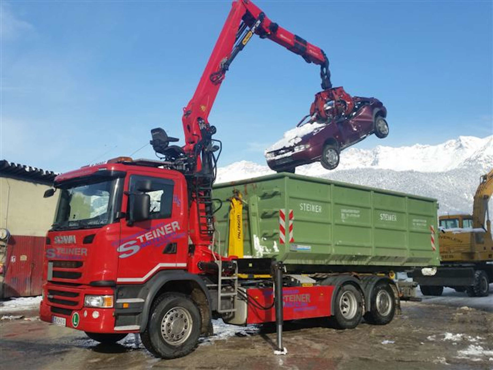 LKW mit Kran von Steiner Herfried